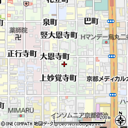 京都府京都市中京区大恩寺町250周辺の地図