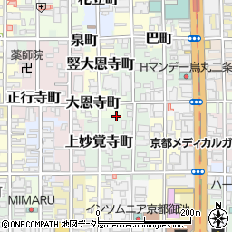 京都府京都市中京区大恩寺町252周辺の地図