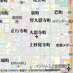 京都府京都市中京区大恩寺町240周辺の地図