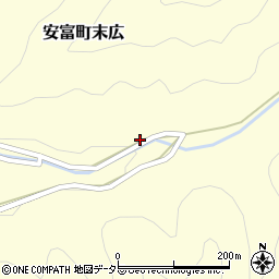 兵庫県姫路市安富町末広465周辺の地図