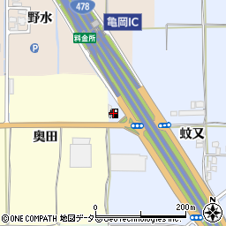 ＥＮＥＯＳハートステーション亀岡ＩＣ　ＳＳ周辺の地図