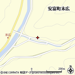 兵庫県姫路市安富町末広504周辺の地図