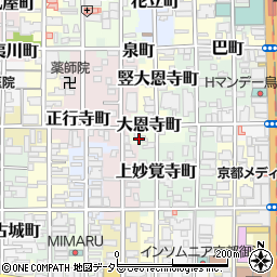 京都府京都市中京区大恩寺町237周辺の地図