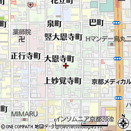 京都府京都市中京区大恩寺町248-2周辺の地図