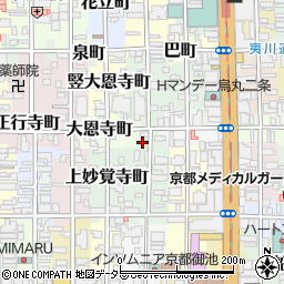 京都府京都市中京区蛸薬師町周辺の地図