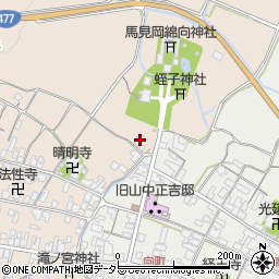 滋賀県蒲生郡日野町村井711周辺の地図