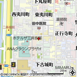 京都府京都市中京区西大黒町周辺の地図