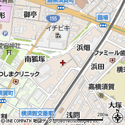 愛知県東海市高横須賀町横狐塚周辺の地図