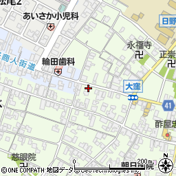 滋賀県蒲生郡日野町大窪543周辺の地図