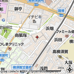 愛知県東海市高横須賀町（横狐塚）周辺の地図