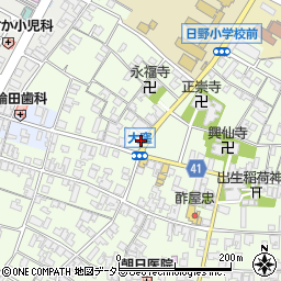 滋賀県蒲生郡日野町大窪556周辺の地図