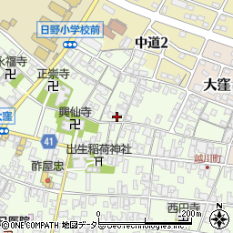 滋賀県蒲生郡日野町大窪124周辺の地図