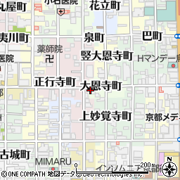 京都府京都市中京区大恩寺町234周辺の地図