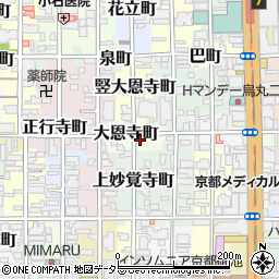 京都府京都市中京区大恩寺町248-1周辺の地図