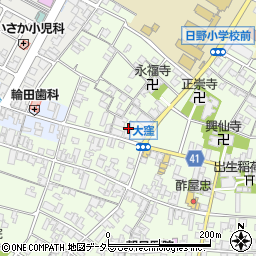 滋賀県蒲生郡日野町大窪552周辺の地図