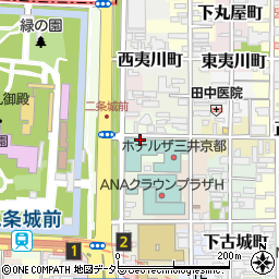 京都府京都市中京区矢幡町周辺の地図