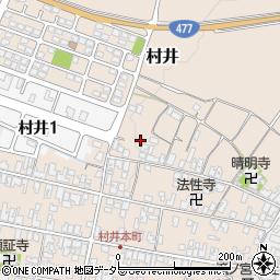 滋賀県蒲生郡日野町村井1106周辺の地図