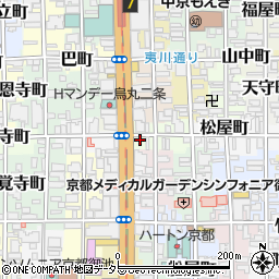 京都府京都市中京区仁王門町周辺の地図
