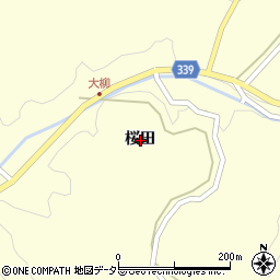 愛知県岡崎市大柳町桜田周辺の地図