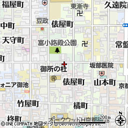 京都府京都市中京区晴明町周辺の地図