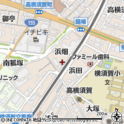愛知県東海市高横須賀町浜畑7周辺の地図