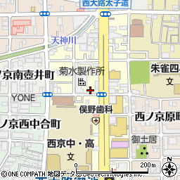 京都府京都市中京区西ノ京南上合町59周辺の地図