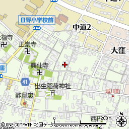 滋賀県蒲生郡日野町大窪126周辺の地図