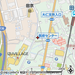 静岡県伊豆の国市田京243周辺の地図