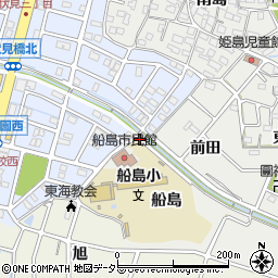 愛知県東海市富木島町根越周辺の地図