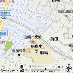 愛知県東海市富木島町（根越）周辺の地図
