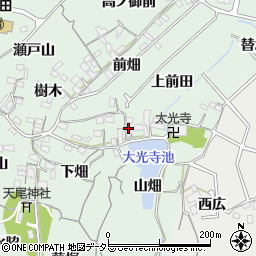 愛知県東海市大田町上前田52-3周辺の地図