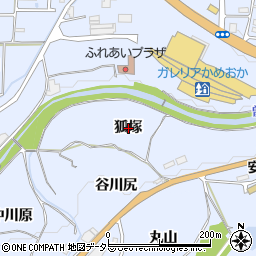 京都府亀岡市余部町狐塚周辺の地図