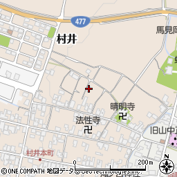 滋賀県蒲生郡日野町村井1120-2周辺の地図