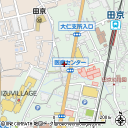 静岡県伊豆の国市田京252-2周辺の地図