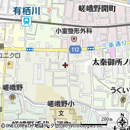 京都府京都市右京区嵯峨野秋街道町18周辺の地図