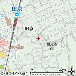 静岡県伊豆の国市田京542-1周辺の地図