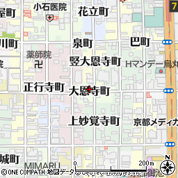京都府京都市中京区大恩寺町243周辺の地図