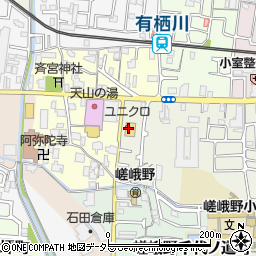 ユニクロ嵯峨野店周辺の地図