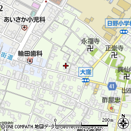 滋賀県蒲生郡日野町大窪536周辺の地図