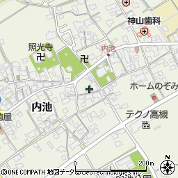 滋賀県蒲生郡日野町内池815周辺の地図