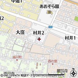 滋賀県蒲生郡日野町村井2丁目44周辺の地図