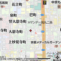 京都府京都市中京区東玉屋町周辺の地図