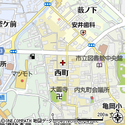 京都府亀岡市西町周辺の地図