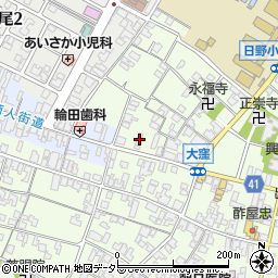 滋賀県蒲生郡日野町大窪538周辺の地図