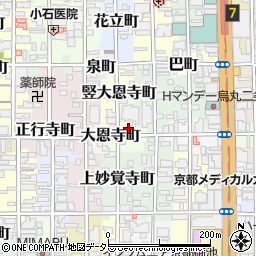 京都府京都市中京区大恩寺町249周辺の地図