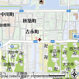 京都二条川端郵便局周辺の地図