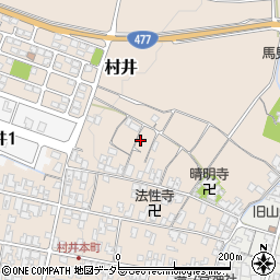 滋賀県蒲生郡日野町村井1115周辺の地図