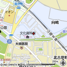 京都府亀岡市古世町（中内坪）周辺の地図