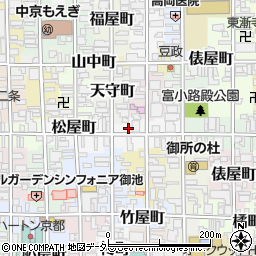 京都府京都市中京区観音町71周辺の地図