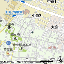 滋賀県蒲生郡日野町大窪129周辺の地図